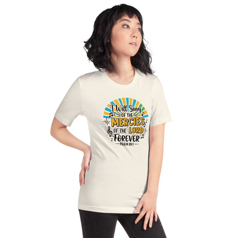 I will sing Psalm 89:1 womens Christian T-Shirt